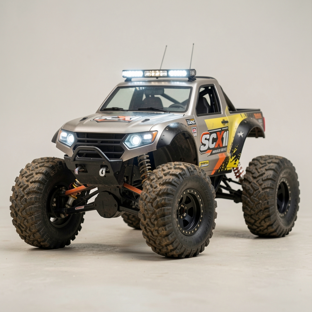 Axial SCX10 III Jeep Wrangler RC crawler 1:10 ölçek 4WD kaya tırmanma özellikli led aydınlatma kit