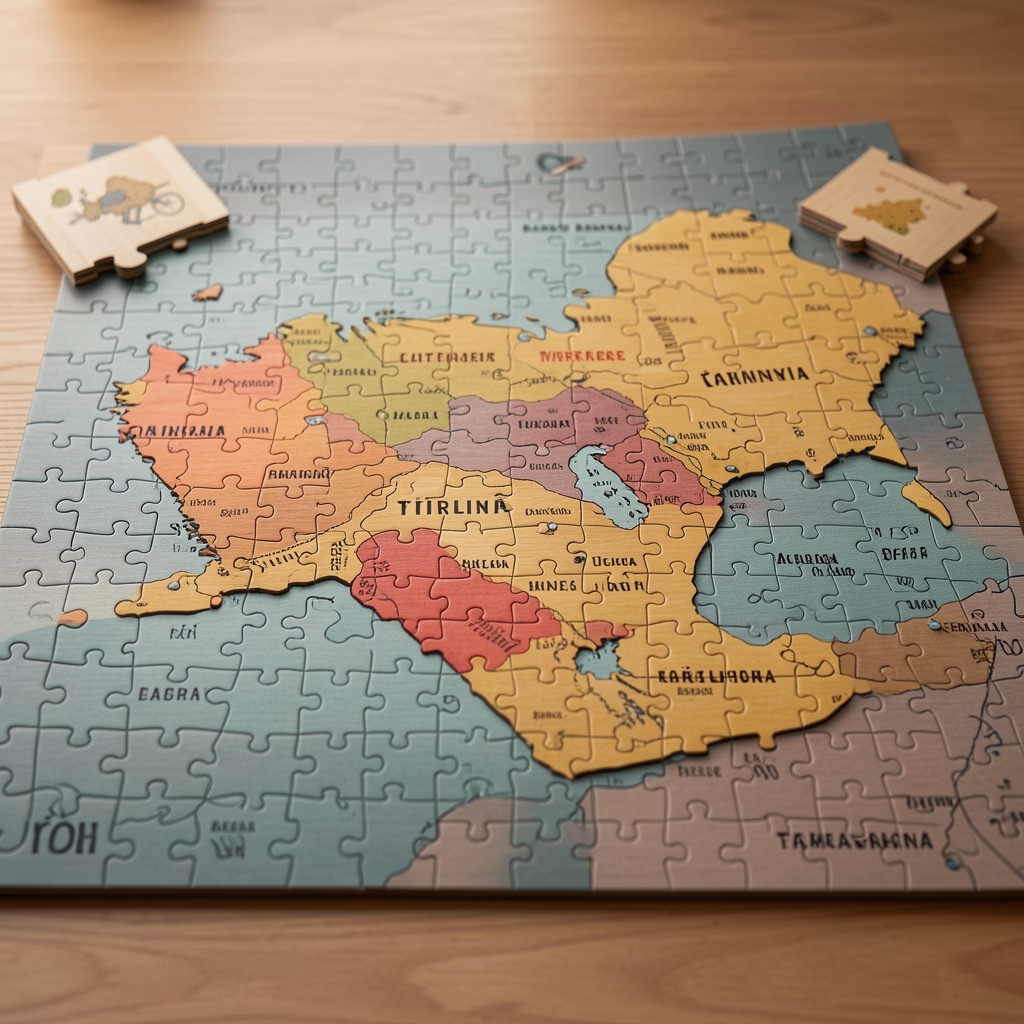 Anatolian ahşap lazer kesim Türkiye haritası puzzle, 100 parçalı eğitici coğrafya bulmacası