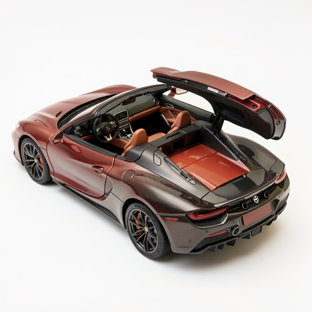 Revell Ferrari 488 GTB plastik araba model kiti 1:24 ölçek 163 parça detaylı iç mekan görünümü