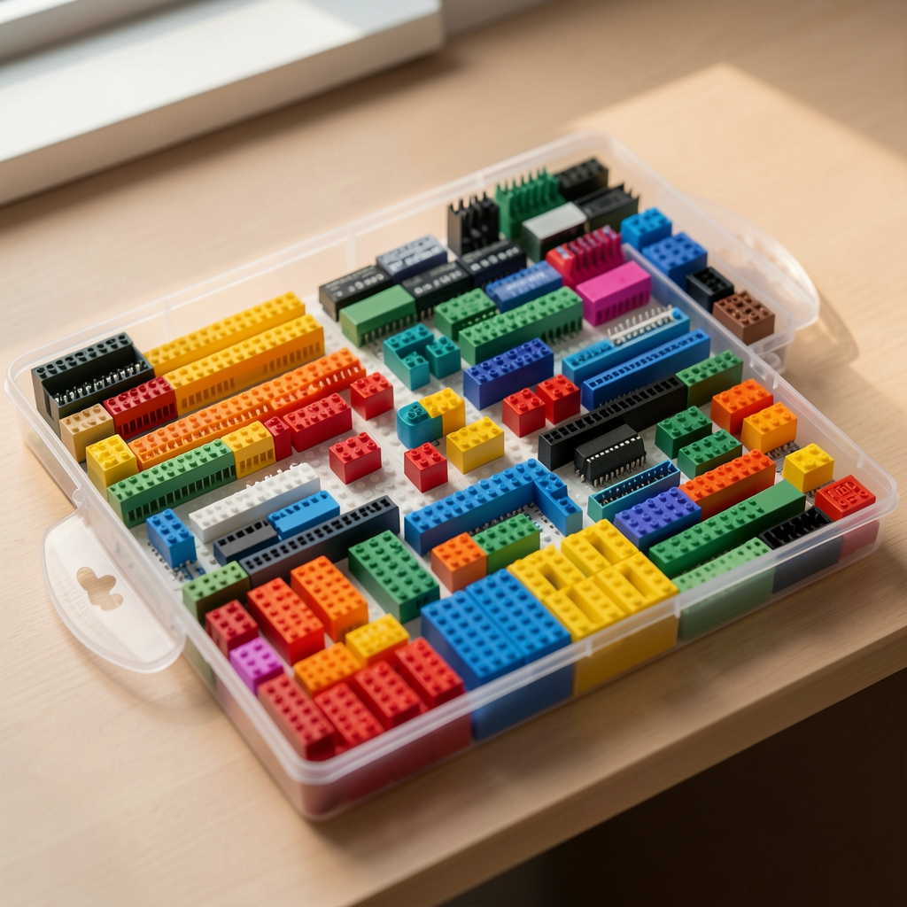 Snap Circuits elektronik devre seti 300 proje 60 parça çocuklar için mühendislik eğitimi renk kodlu bloklar